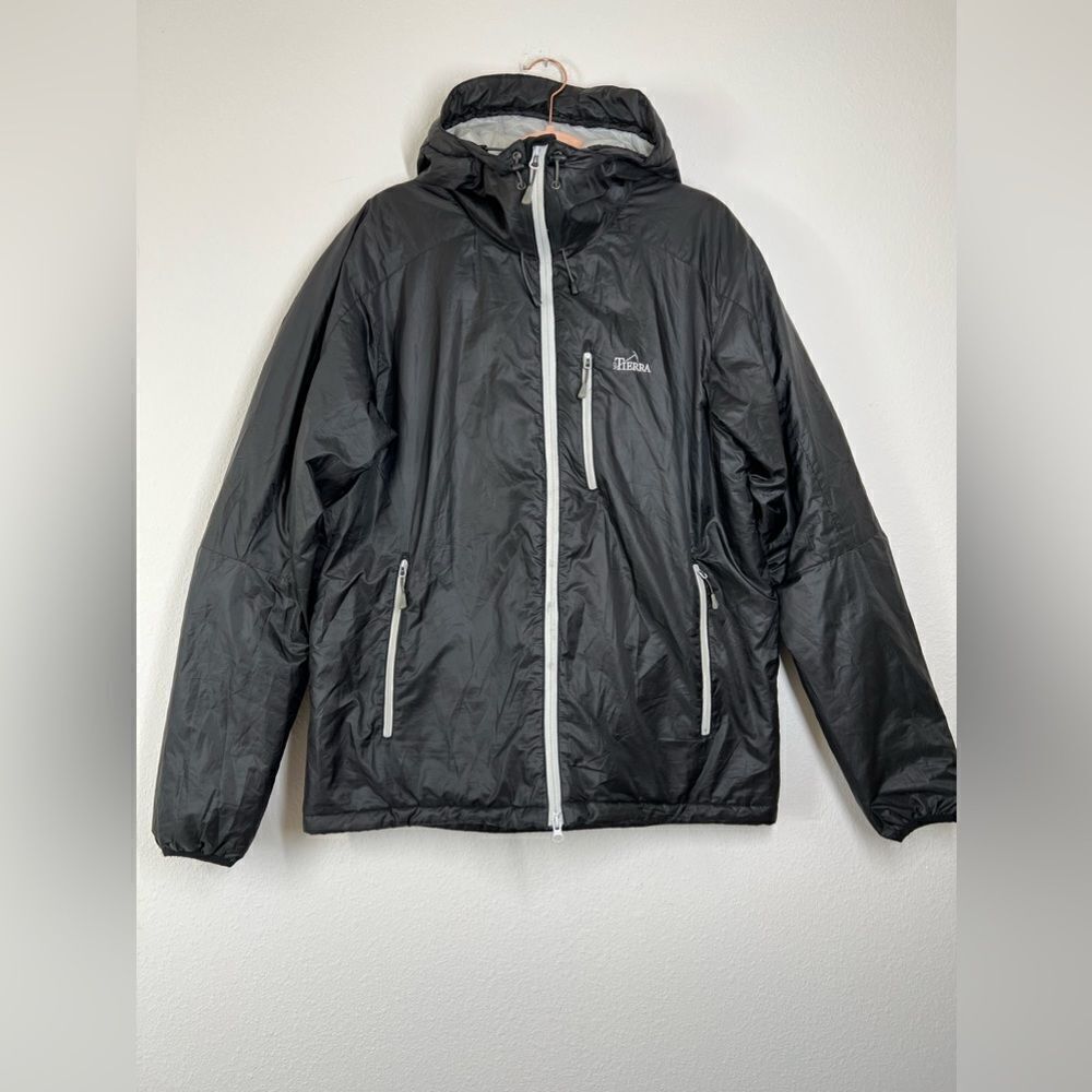 Terra Lightweight Full Zipper Windbreaker Jacket Hooded Sport Size L